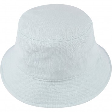 Embroidered Logo Bucket Hat in Light Blue