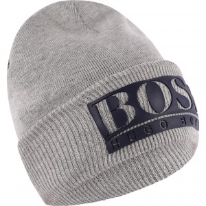 Logo Jersey Winter Cap in Grey