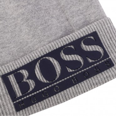 Logo Jersey Winter Cap in Grey