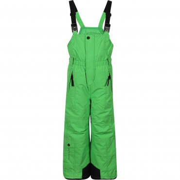 Logo Ski Dungarees in Green