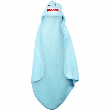 Shark Hooded Towel in Blue