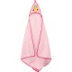 Owl Hooded Towel in Pink