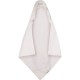 Hooded Floral Towel in White